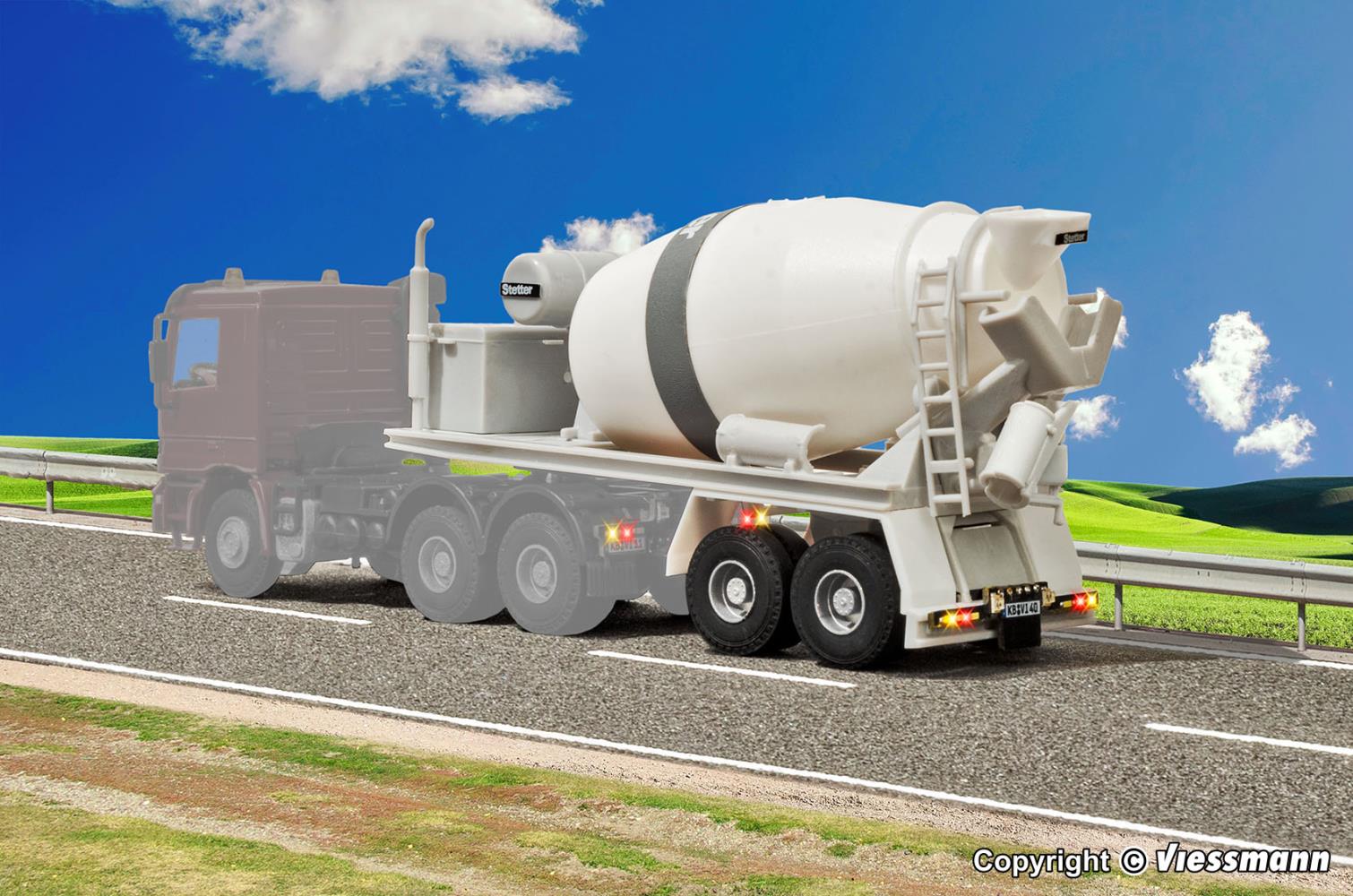 Viessmann 8230 MB ACTROS 2-achs Betonmischauflieger 1:87 Spur H0