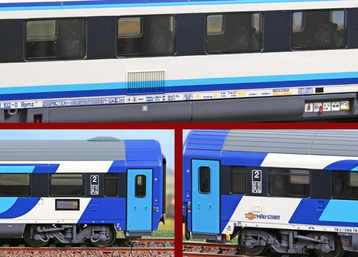 ACME 52074 Großraumwg. Bpmz 2.Klasse MAV 2.Nr. 1:87 Spur H0