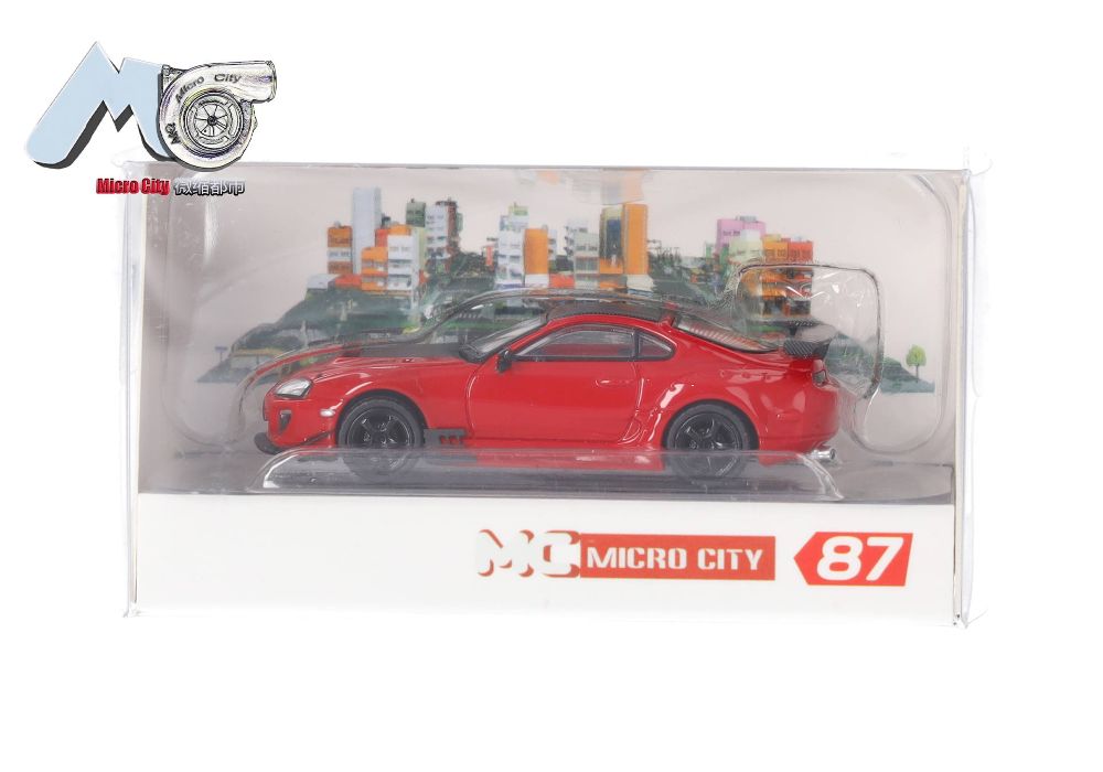 Herpa 87MC000016 MicroCity: Toyota Supra rot (1993-2002) 1:87 Spur H0