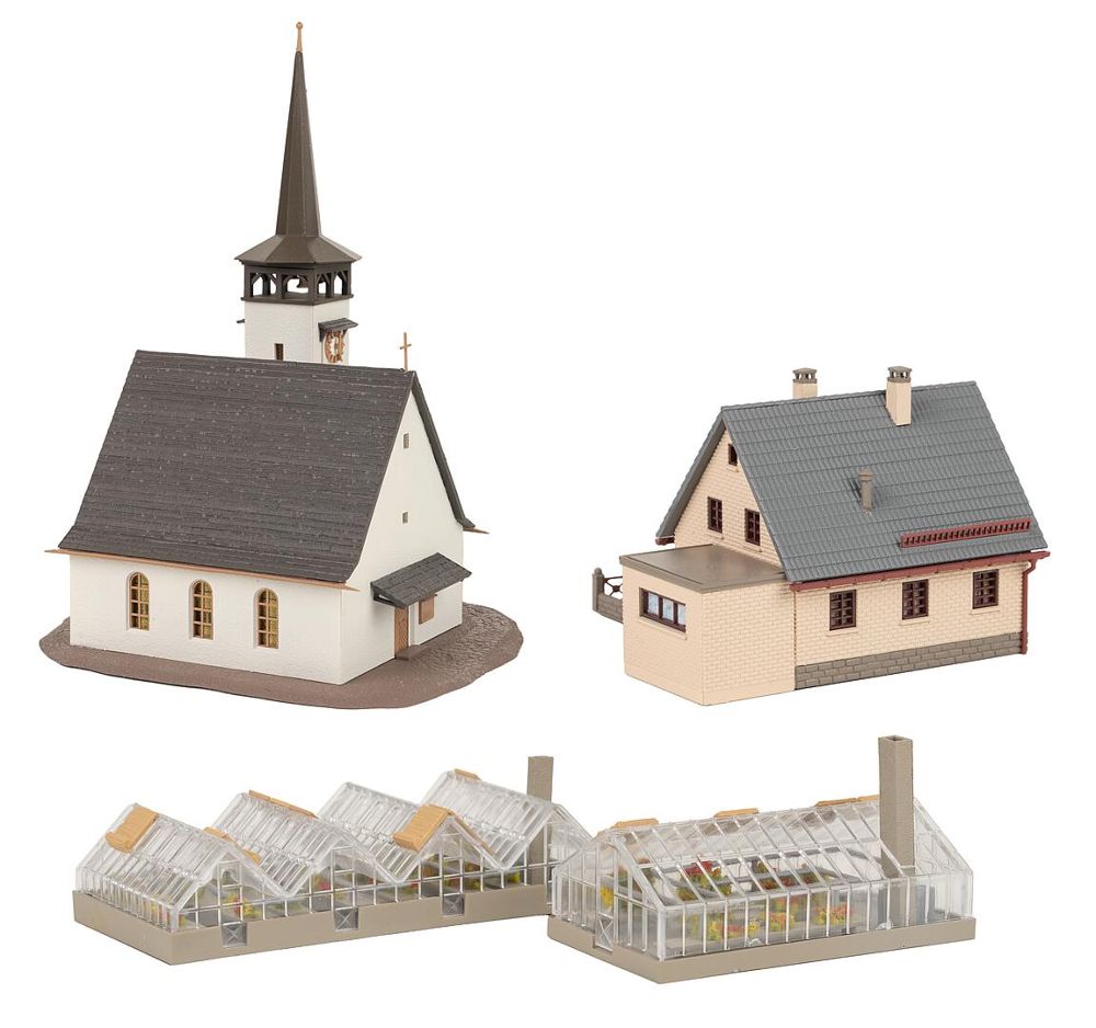 Faller 239010 Aktions-Set Dorf 1:160 Spur N Bausatz Neu OVP