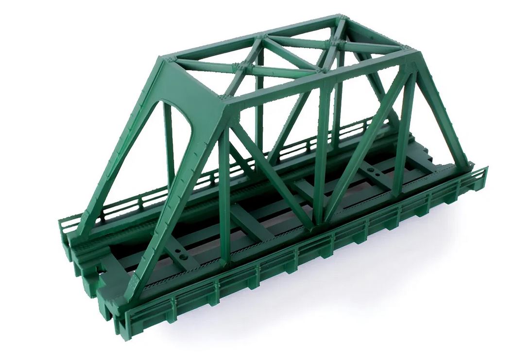Rokuhan R089 Kastenbrücke 1-gleisig 110 mm ohne Gleis grün Spur Z