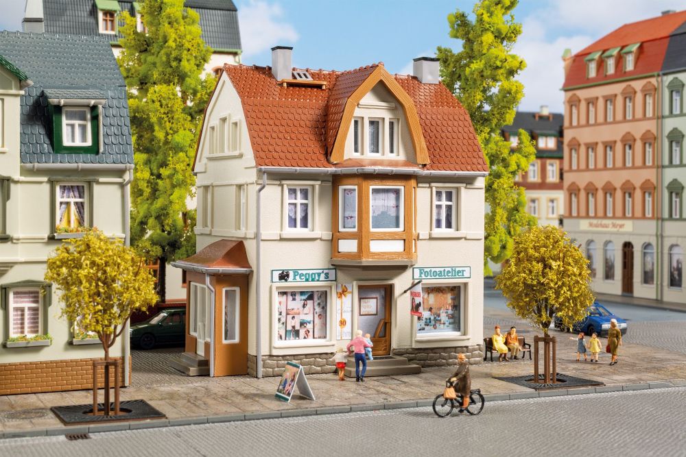 Auhagen 12355 Fotoatelier Peggy 1:87/1:120 Spur H0/TT Bausatz NEU