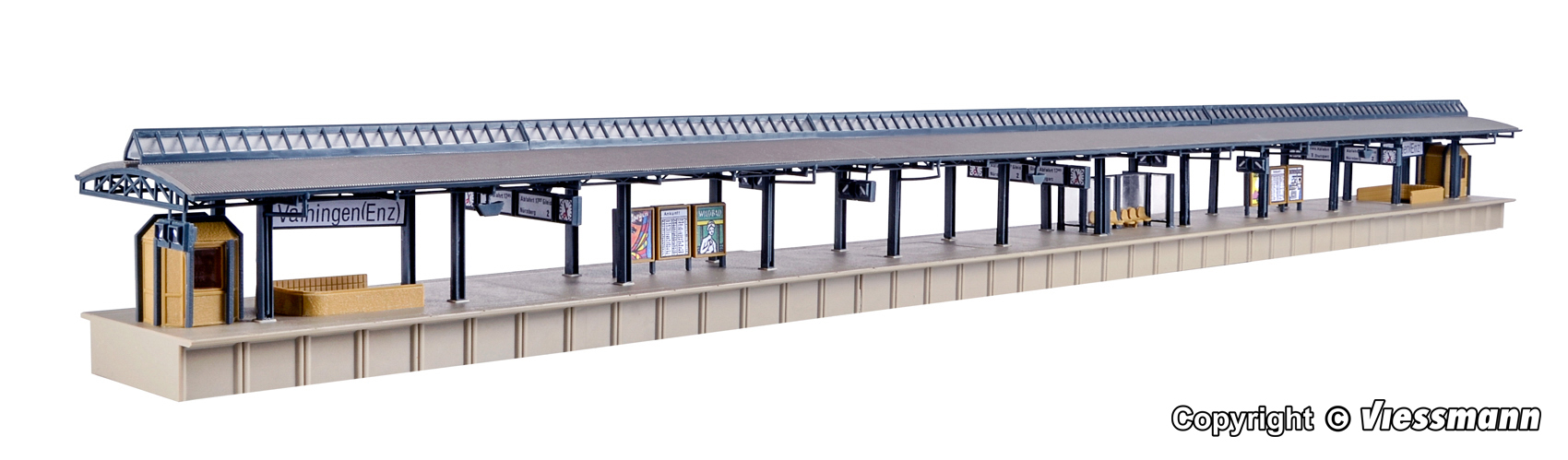 Vollmer 43541 ICE-Bahnsteig Vaihingen dreiteilig 1:87 Spur H0 Neu