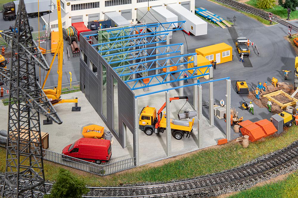 Faller 130892 Industriehalle im Bau, Systembau - 1:87 Spur H0 - Bausatz