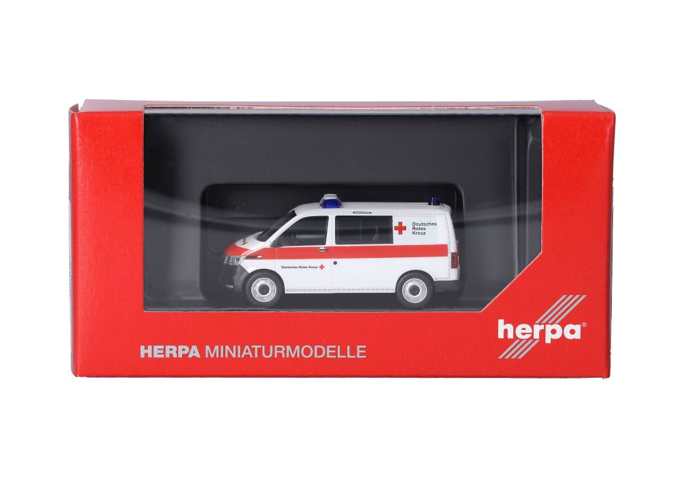 Herpa 098960 VW T6.1 Halbbus "DRK" (Deutsches Rotes Kreuz) 1:87