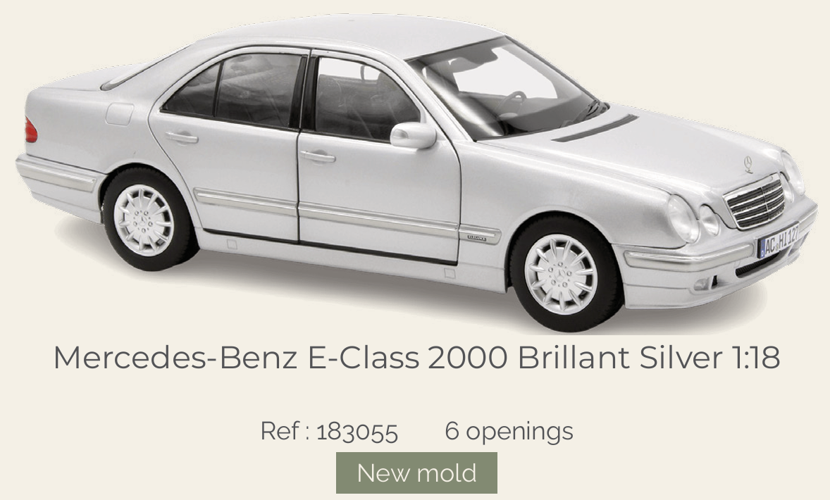 Norev 183055 Mercedes-Benz E-Class 2000 Brillant Silver 1:18