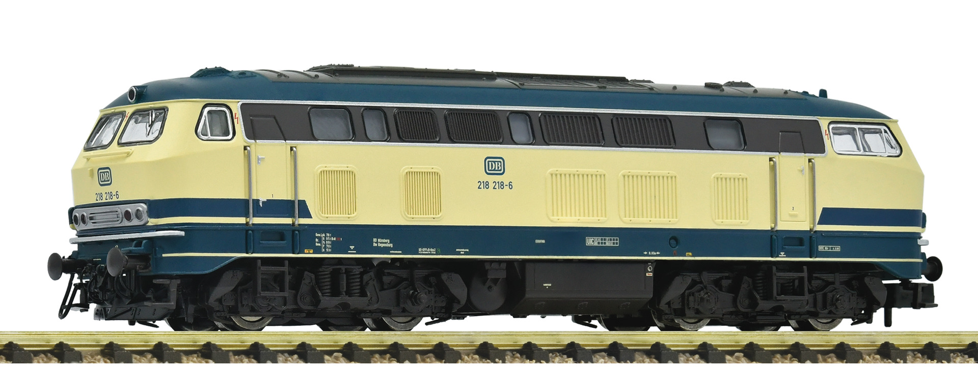 Fleischmann 7370036 Diesellokomotive 218 218-6 DB 1:160 Spur N DCC Snd
