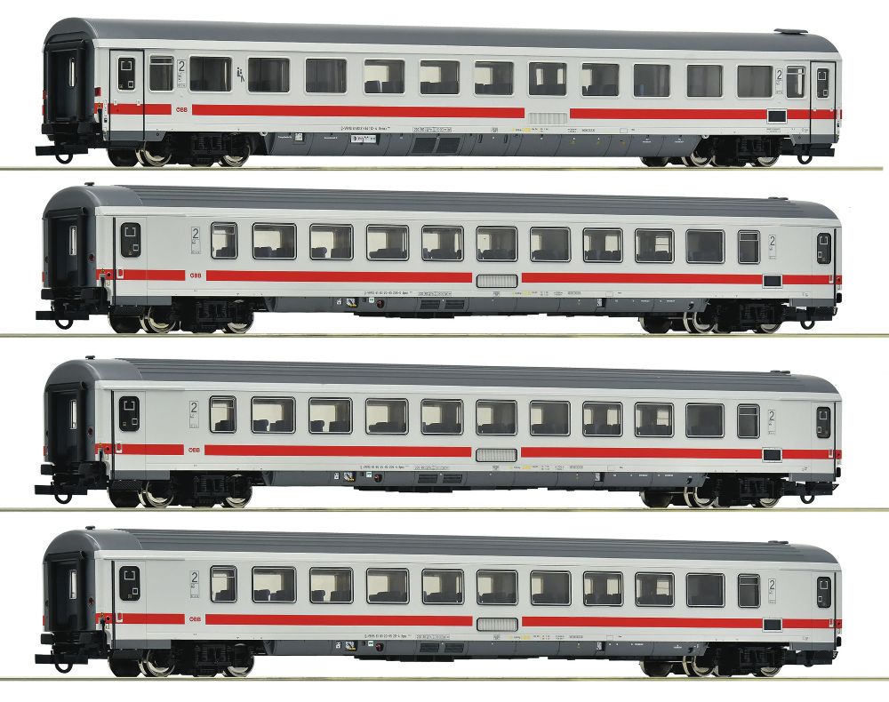 Roco 6200187 4-tlg Set Schnellzugwagen ÖBB 1:87 Spur H0 DC NEU