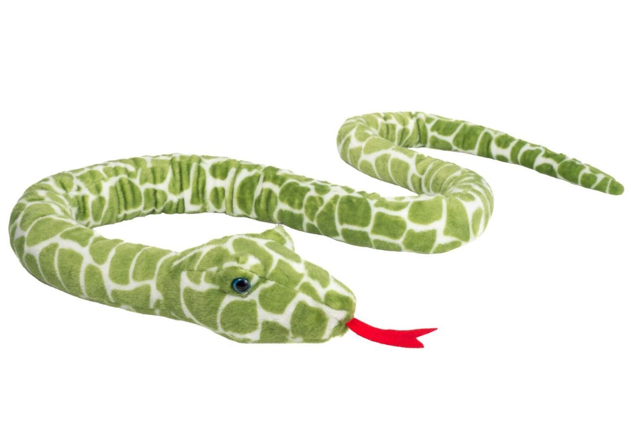 Teddy Hermann 923046 Schlange gemustert grün 75 cm Plüsch/Kuscheltier NEU