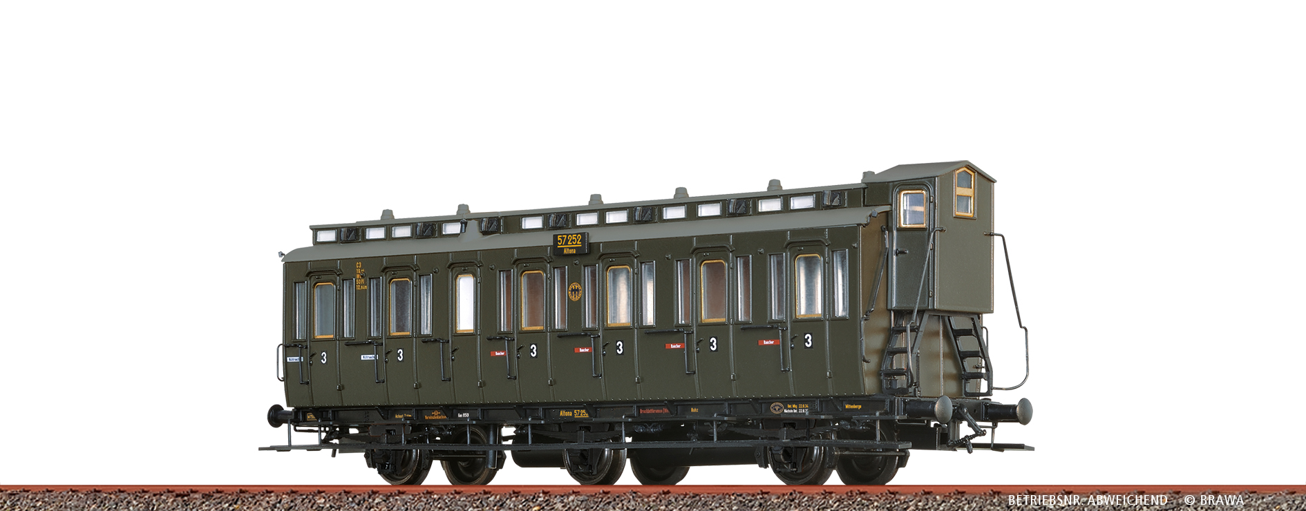 Brawa 45493 H0 Abteilwagen C3 DRG
