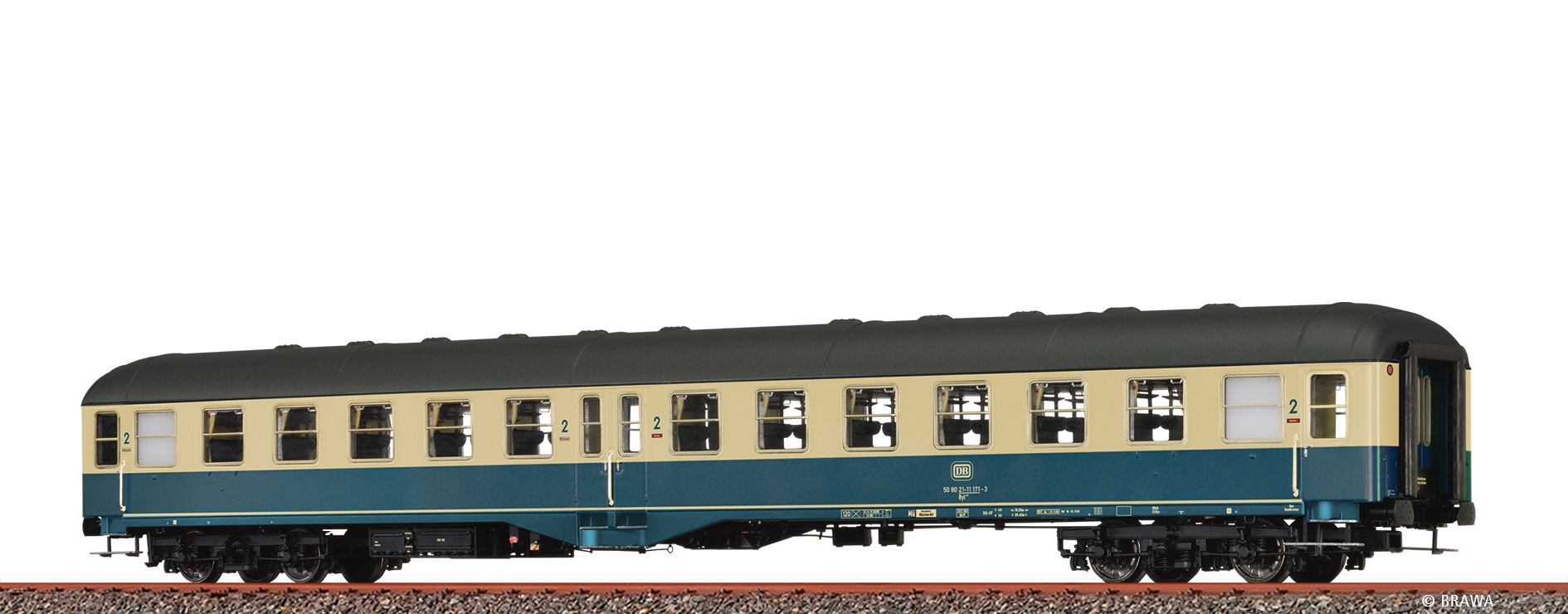 Brawa 58060 Personenwagen Byl421 DB 1:87 Spur H0 AC Neu OVP