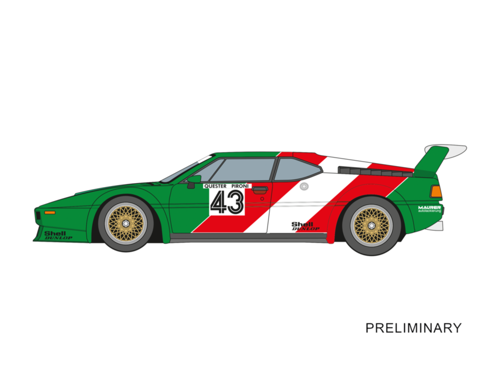 Carrera 20024022 BMW M1 Procar 'BMW France Dieter Quester No.43 Digital 124