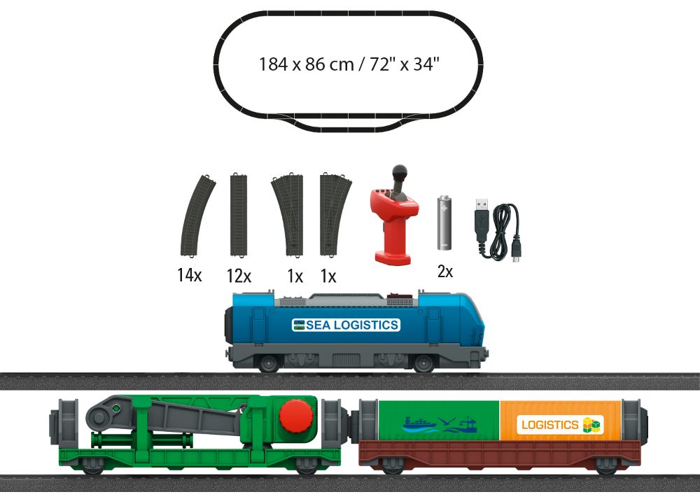 Märklin 29349 my world - Startpackung "Containerlogistik" 1:87 Spur H0