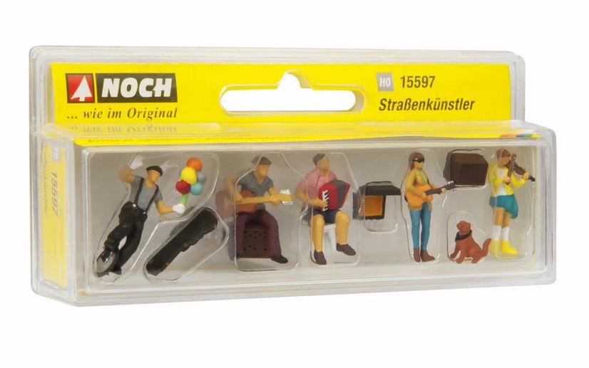 Noch 15597 Straßenkünstler 1:87 Spur H0 NEU OVP Figuren