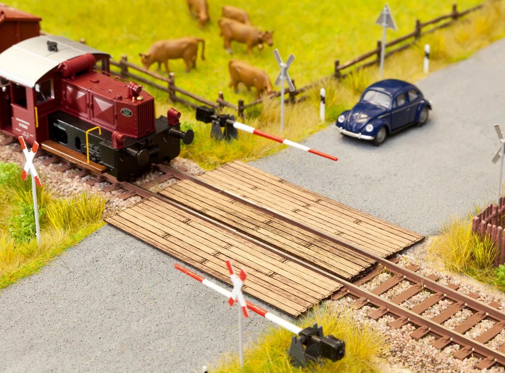 Noch 14305 Bahnübergang Holzbohlen 5,6 cm x 8 cm 1:87 Spur H0