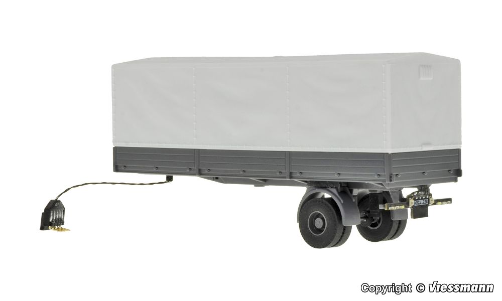 Viessmann 8228 1-achs Planensattelauflieger Funktionsmodell Spur H0