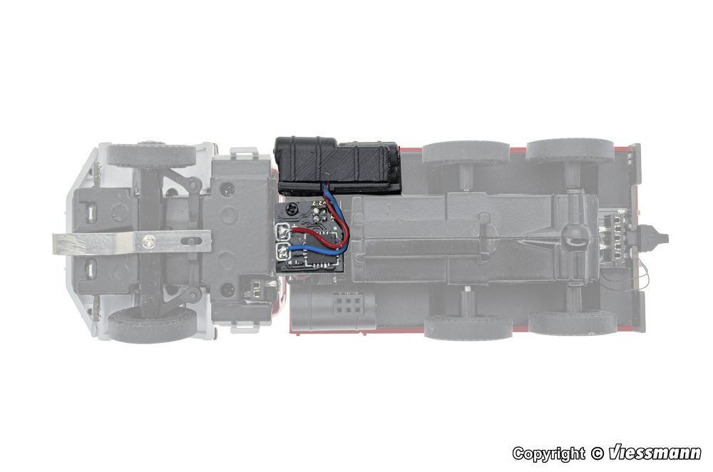 Viessmann 8452 Nachrüst-Set Sound MAGIRUS Eckhauber schwarz Spur H0