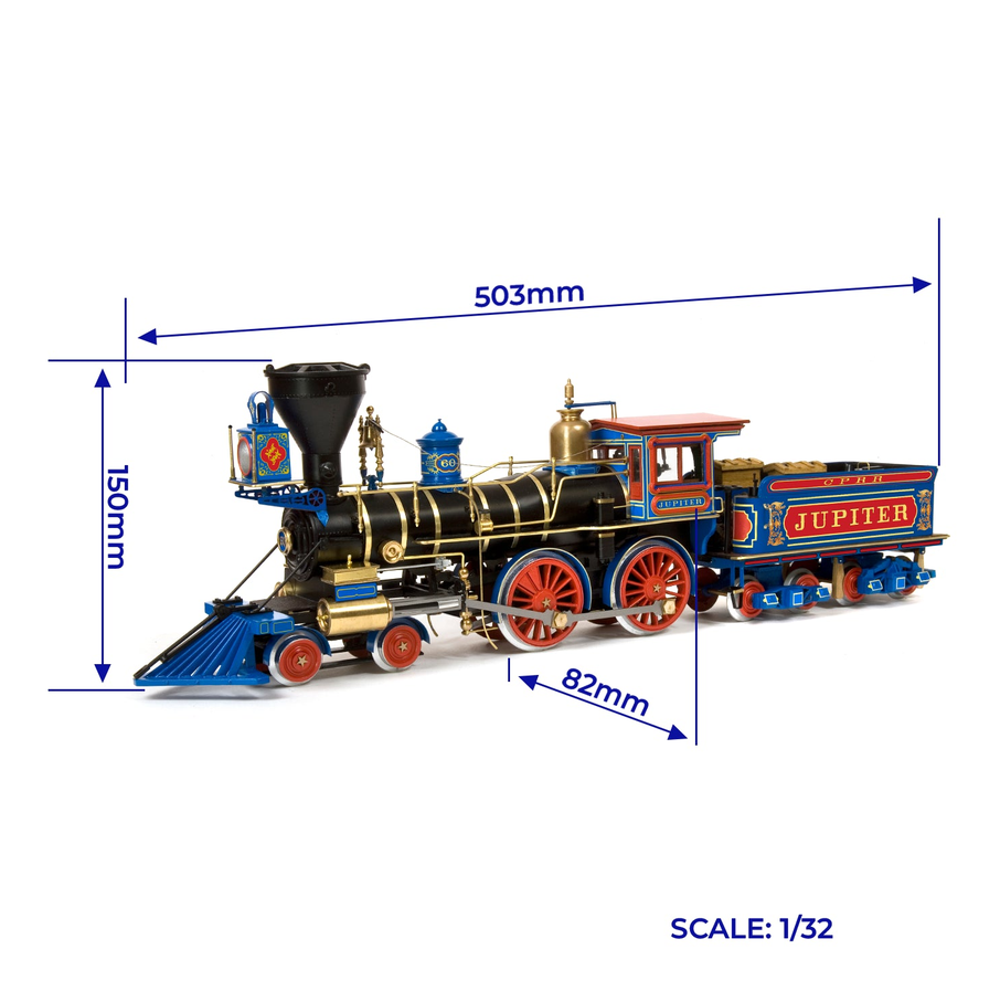 OcCre 54007 Jupiter Westernlok 1:32 Holzmodellbausatz NEU OVP