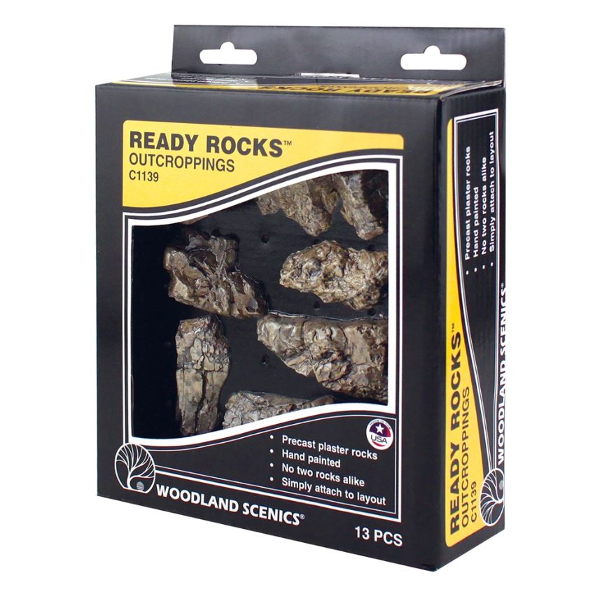 Woodland Scenics C1139 Outcroppings Ready Rocks Neu OVP