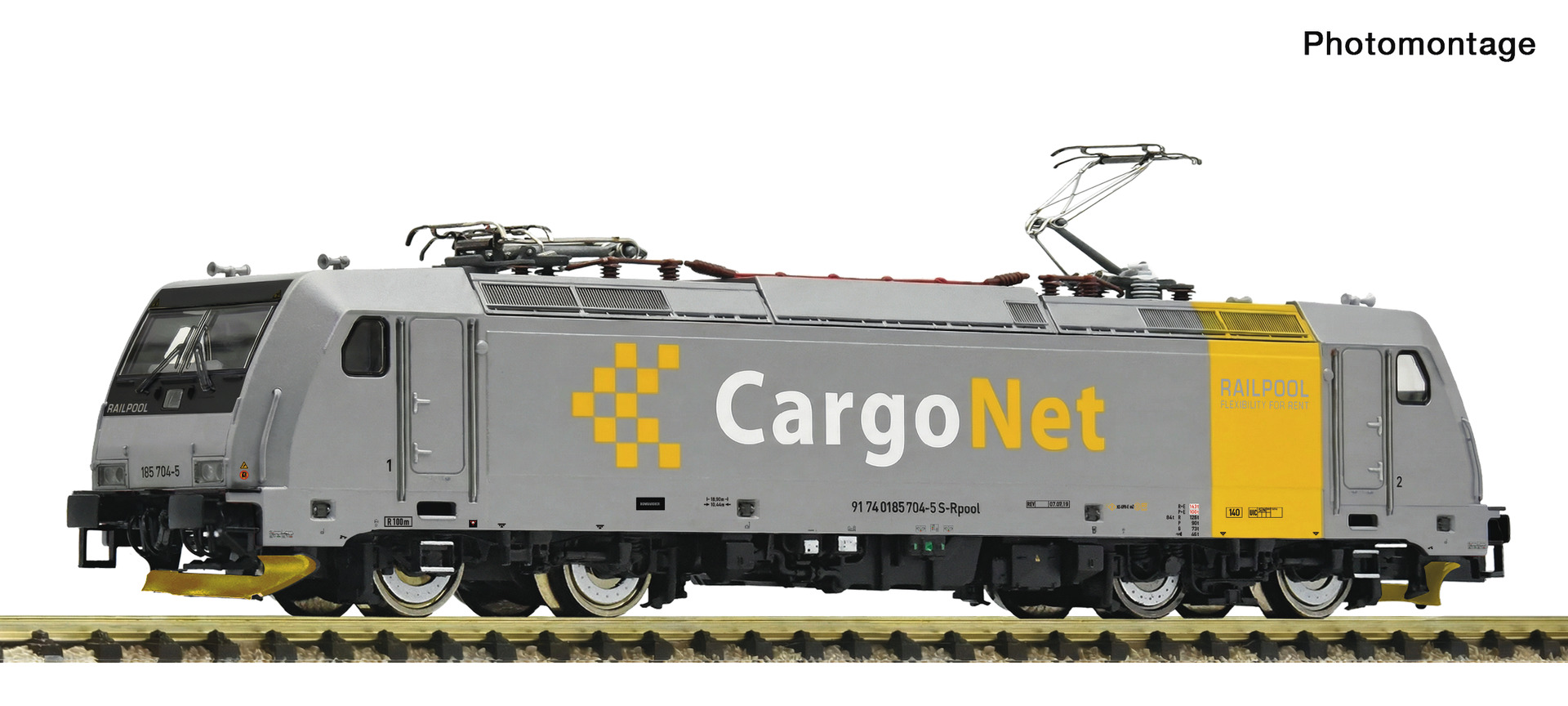 Fleischmann 7560092 Elektrolokomotive 185 704-5, CargoNet/Railpool