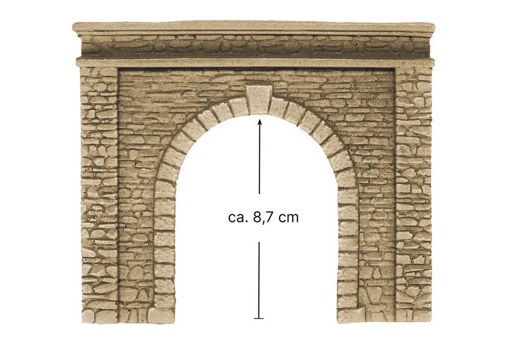 Noch 58061 Tunnel-Portal 1-gleisig 15 x 12,5 cm 1:87 Spur H0 Neu