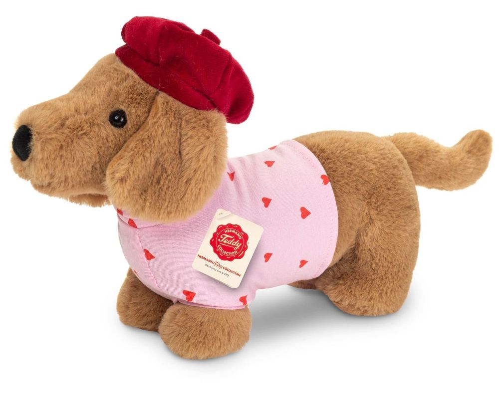 Teddy Hermann 939849 Dackeldame Amelie 26 cm Stoff/Plüsch/Kuscheltier NEU