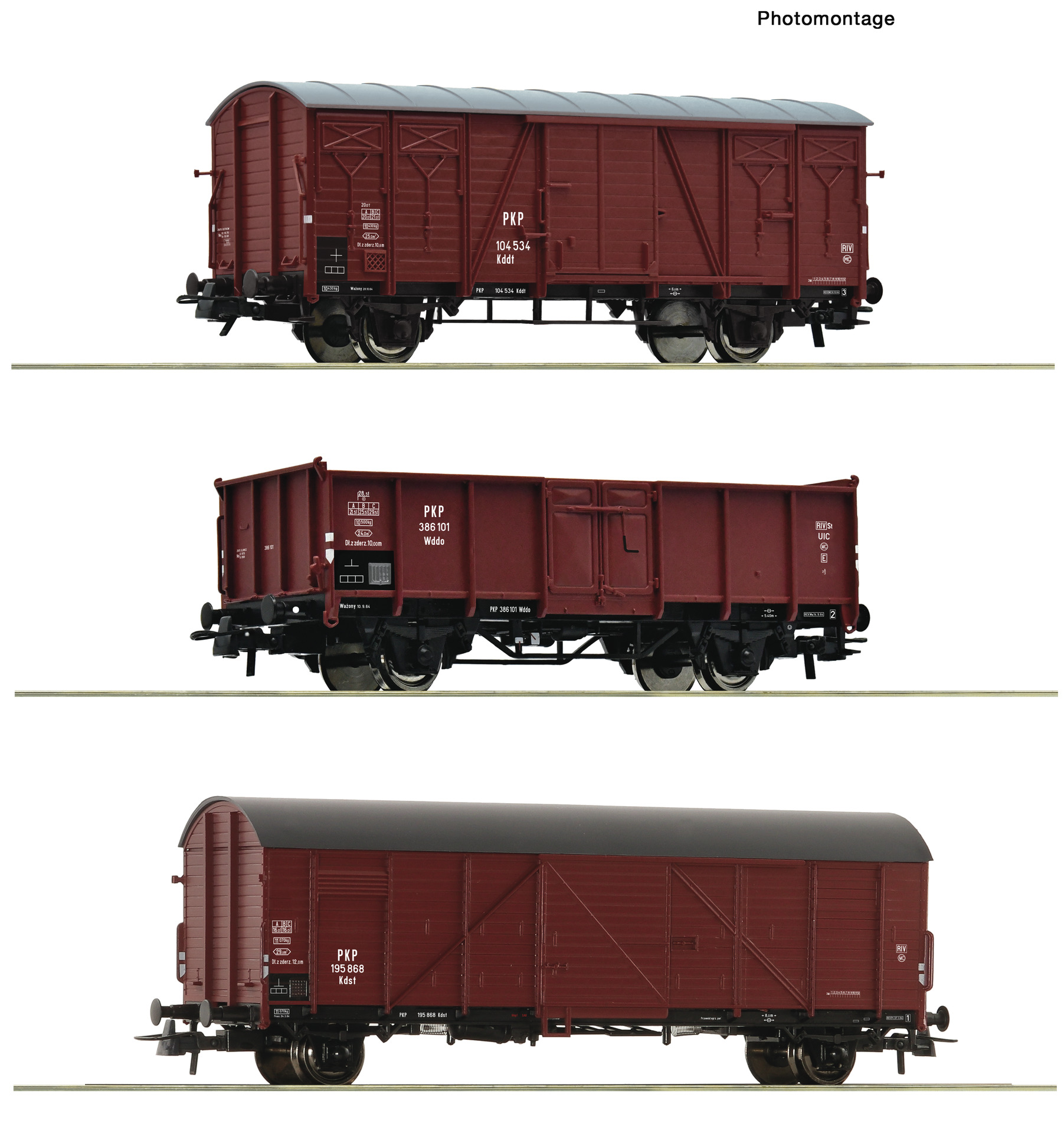 Roco 6600273 3-tlg. Set: Güterwagen