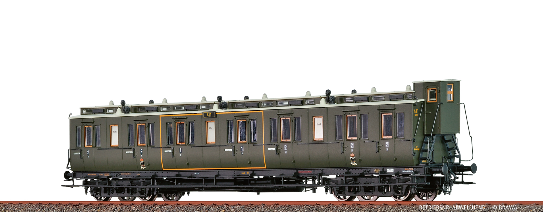 Brawa 45267 H0 Abteilwagen AB4 K.P.E.V.