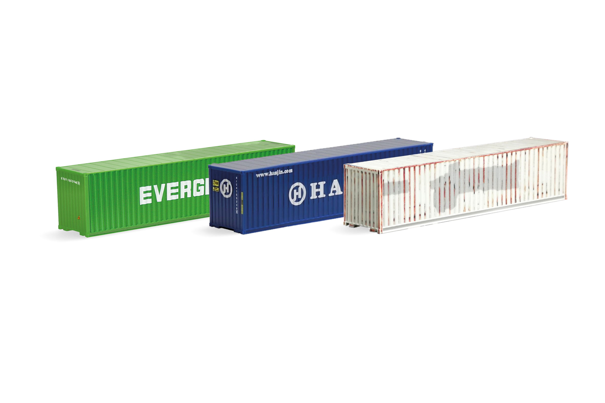 Herpa 066730-002 TT Cont.-Set Evergreen Hanjin