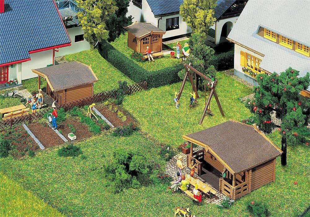 Faller 232209 3 Gartenhäuser 1:160 Spur N Neu OVP
