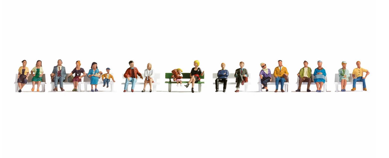 Noch 16131 XL-Set Sitzende 1:87 Spur H0 Neu OVP Figuren