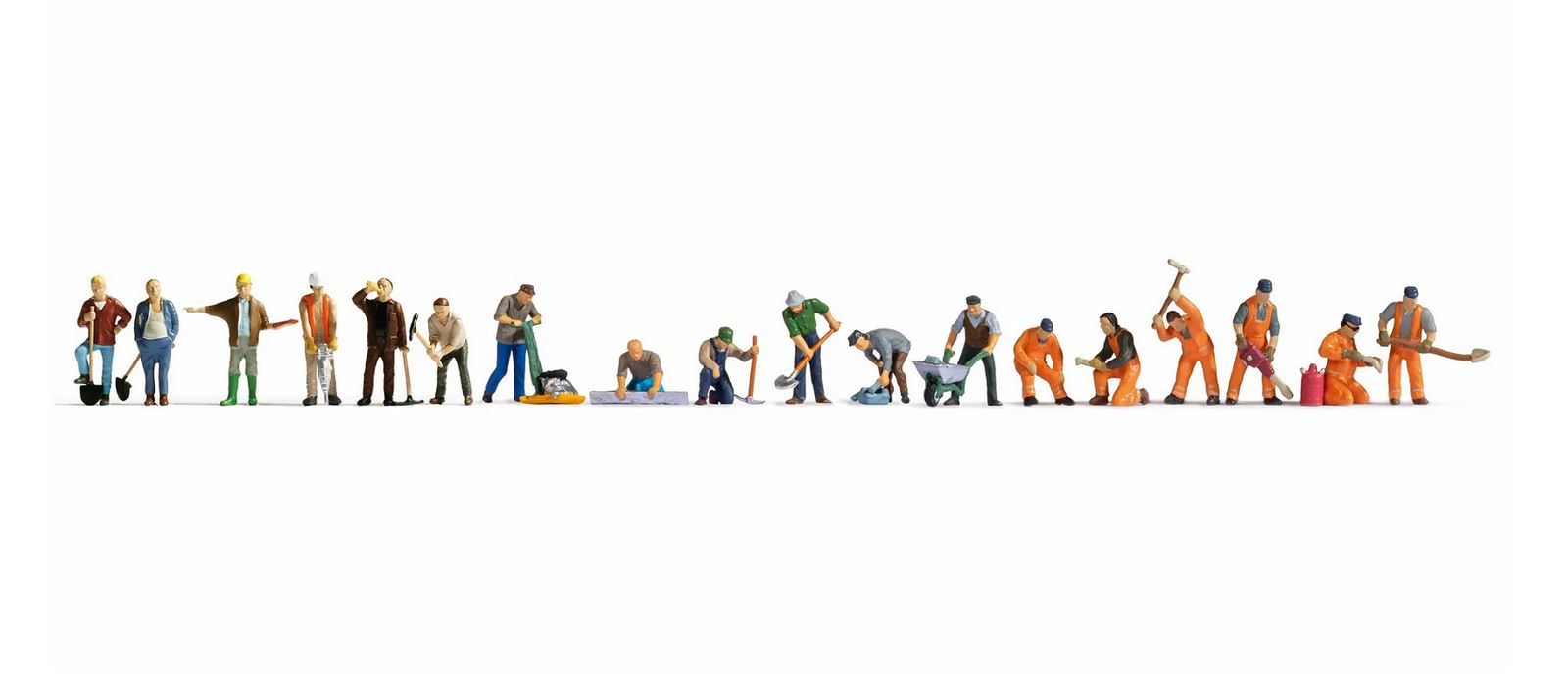 Noch 16111 XL-Set Bei der Arbeit 1:87 Spur H0 Neu OVP 18 Figuren