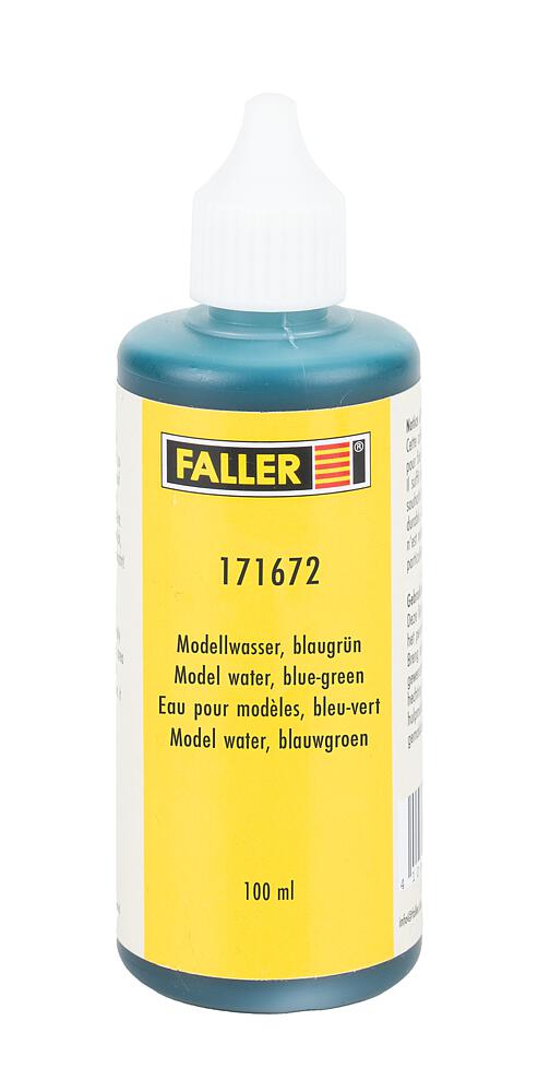 Faller 171672 Modellwasser, blaugrün, 100 ml Spur H0/TT/N/Z