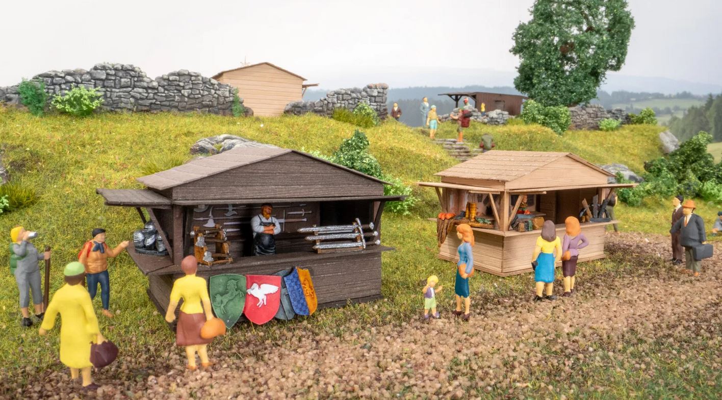 Noch 65618 Themen-Set Mittelaltermarkt 1:87 Spur H0 Bausatz