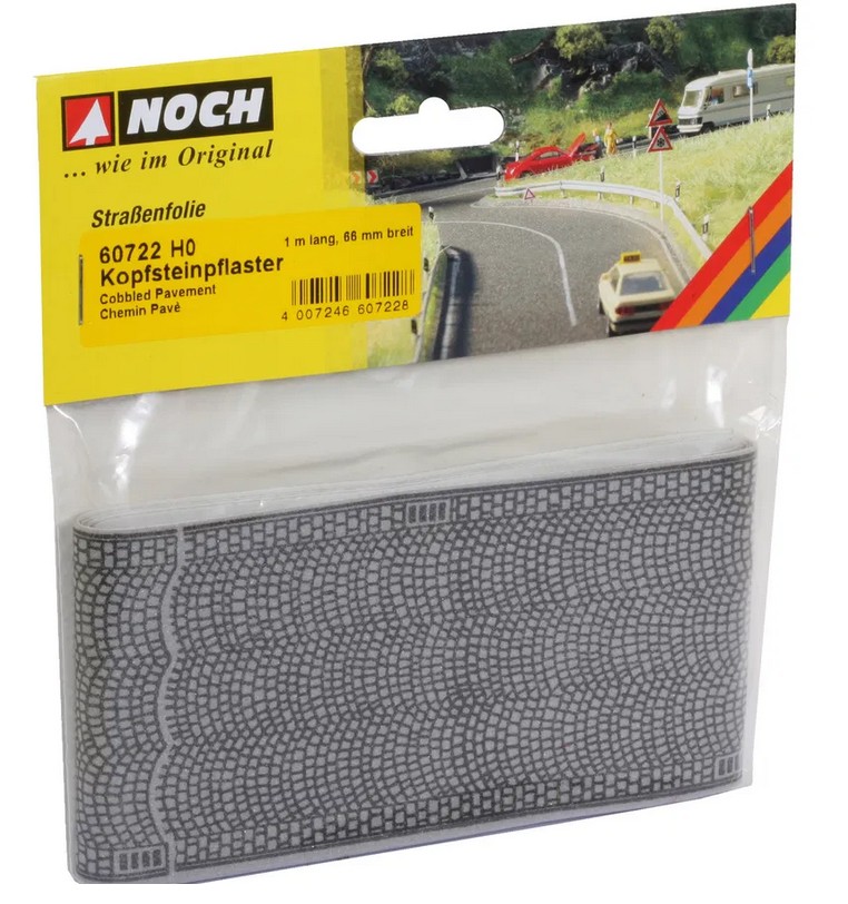 Noch 60722 Kopfsteinpflaster 100 x 6,6 cm 1:87 Spur H0 NEU OVP