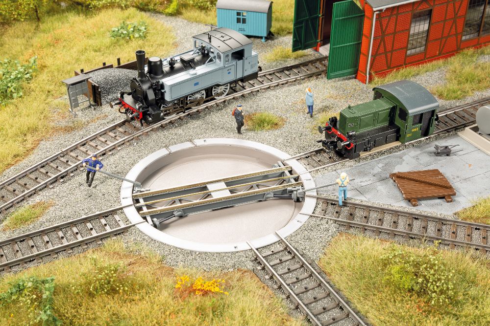 Auhagen 11480 Drehscheibe 3-Leiter-System Spur H0