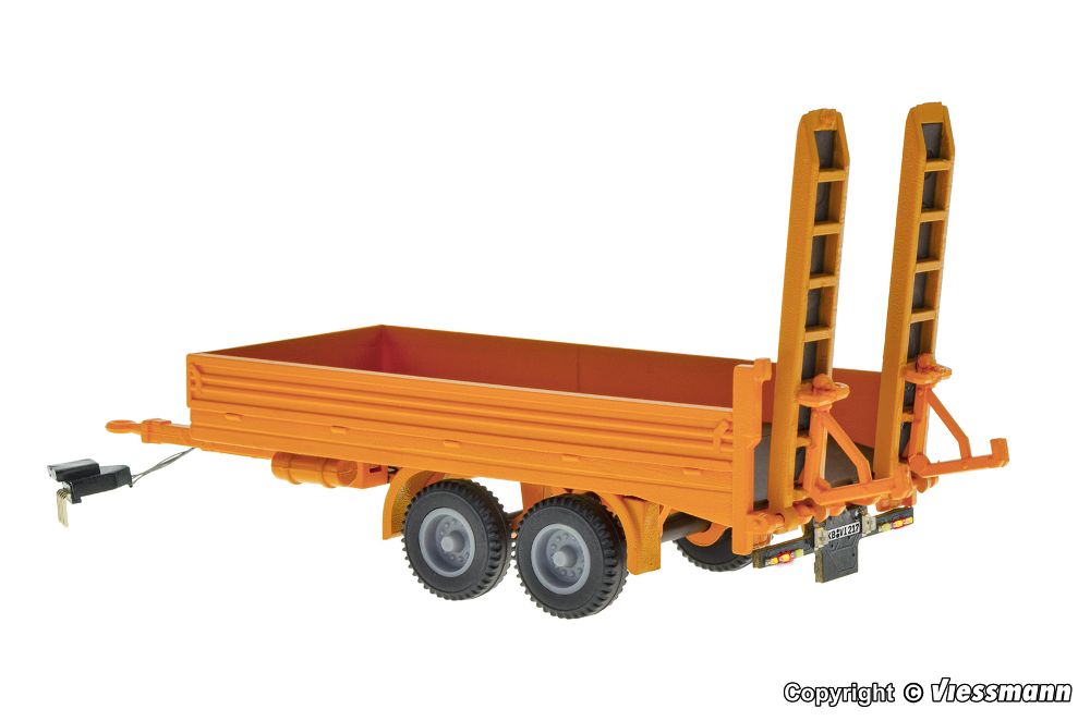 Viessmann 8217 Tandem Tieflader kommunalorange 1:87 Spur H0 NEU