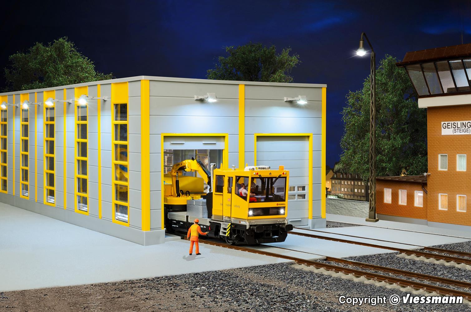 Kibri 39252 Wartungshalle GleisBau modern 1:87 Spur H0 Bausatz