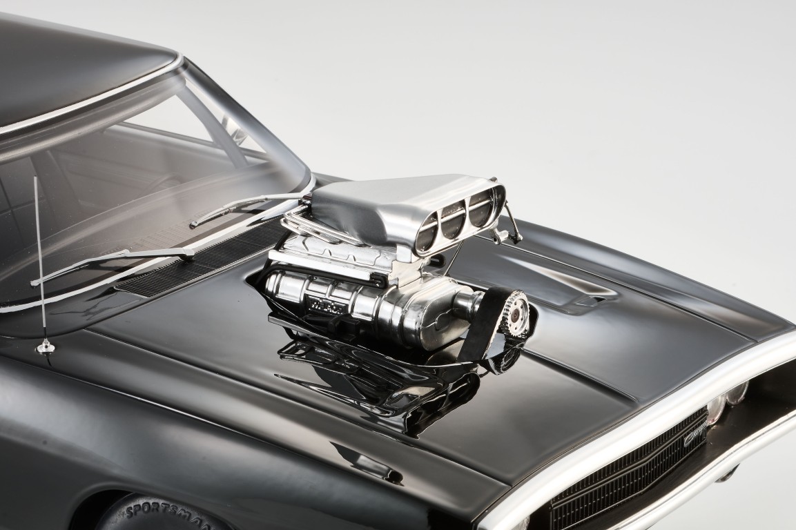 Kyosho KSR12008A DODGE CHARGER R/T 1970 FAST & FURIOUS BLACK 1:12