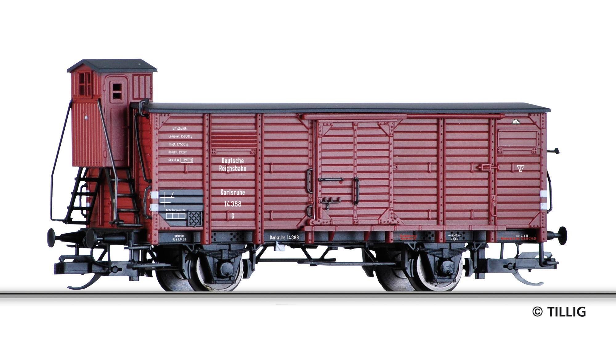 Tillig 17935 Gedeckter Güterwagen G Karlsruhe der DRG