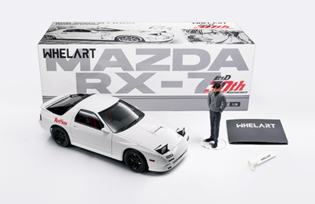 WhelArt WAW-004IDA Mazda Savanna RX-7 (FC3S) weiss 1992 Initial D 1:18