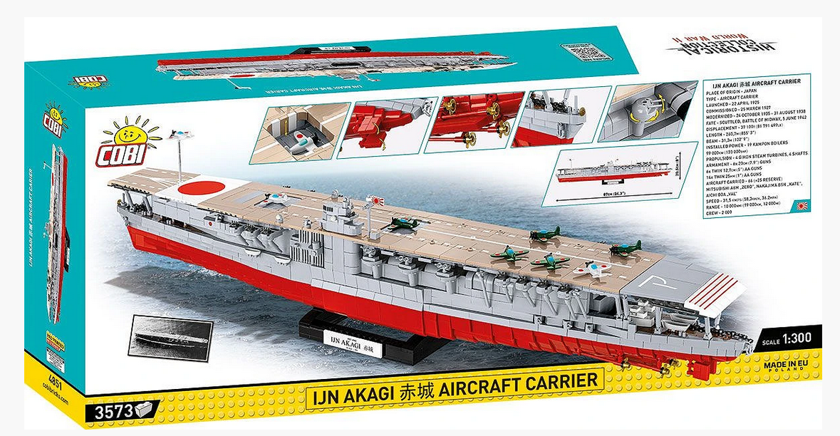 Cobi 4851 IJN Akagi Aircraft Carrier 1:300 Bausatz NEU OVP