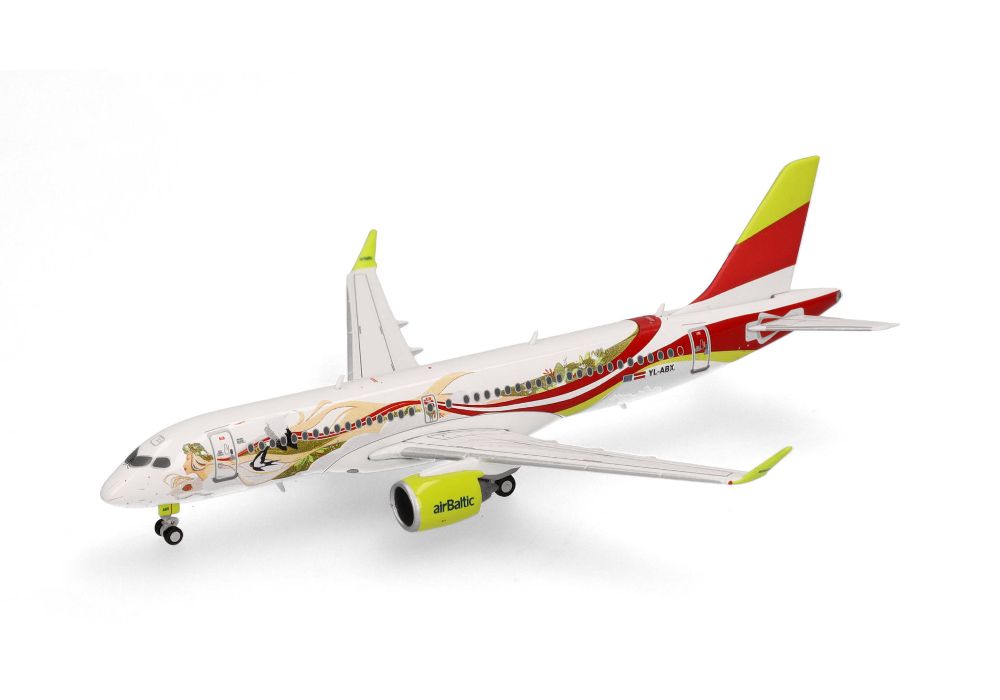 Herpa 562850 airBaltic Airbus A220-300 "50th A220" 1:400 NEU OVP