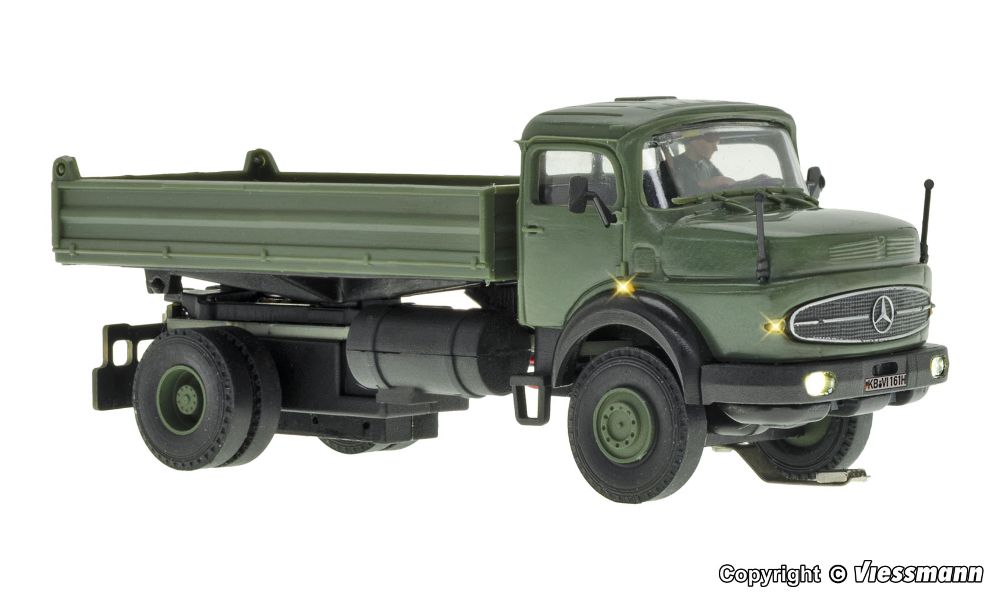 Viessmann 8161 MB Rundhauber 2-achs mit Kipp-Pritsche Militär Spur H0