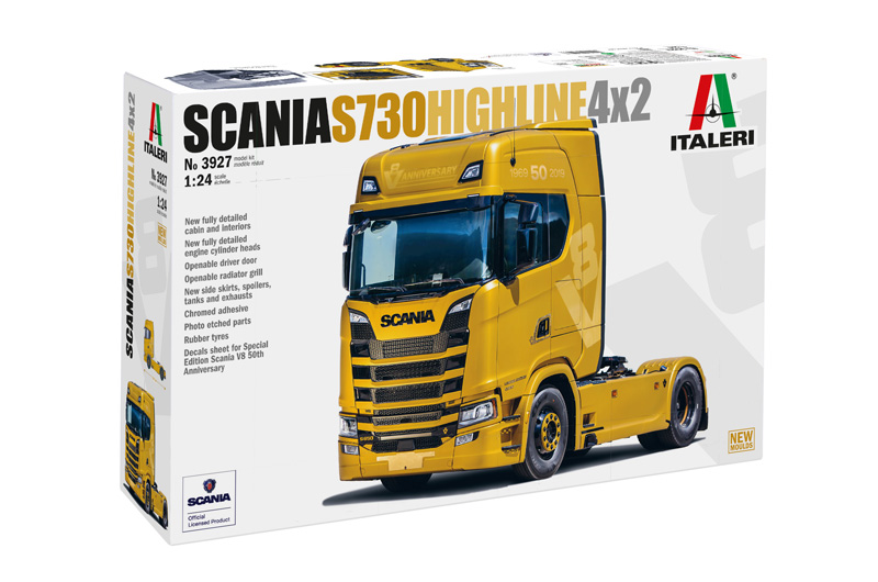 Italeri 3927 Scania S730 HIGHLINE 4x2 1:24 Bausatz Neu OVP