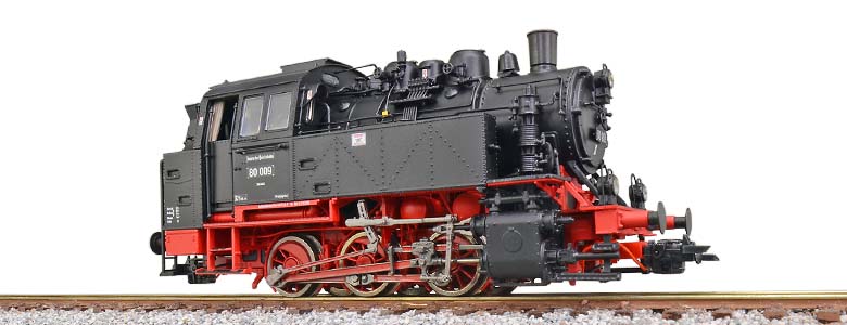 ESU 31653 Dampflok 80 009 DR schwarz Ep. IV 1:87 Spur H0 NEU