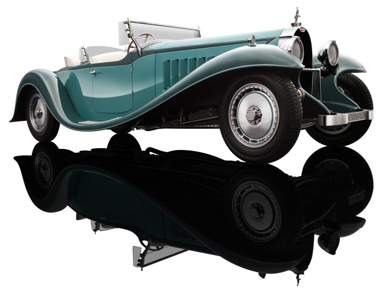 Bauer 1990TZ68 Bugatti Royale Roadster Esders 1932 türkis 1:18 Neu