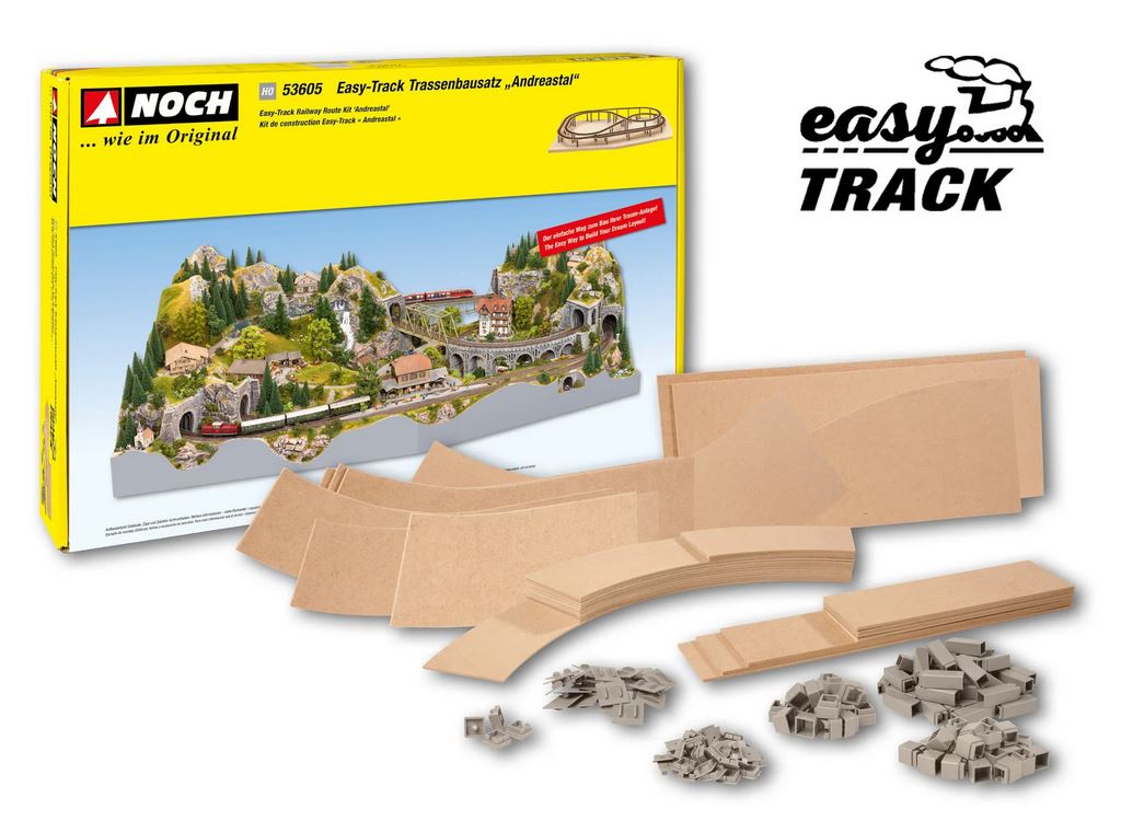 Noch 53605 easy TRACK Trassenbausatz "Andreastal" 1:87 Spur H0