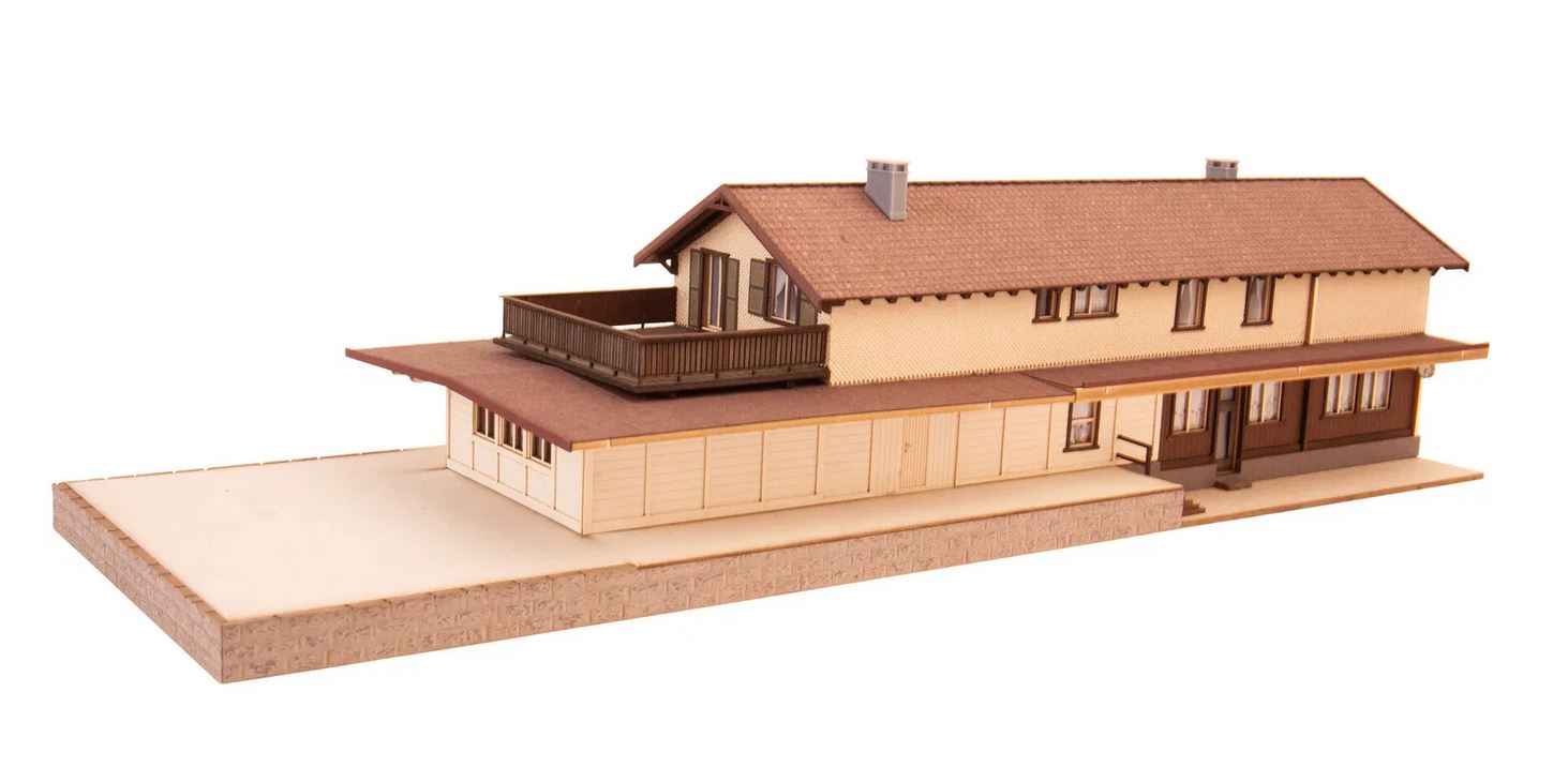 Noch 66005 Bahnhof Bergün 62 x 12,6 cm, 9 cm hoch 1:87 Spur H0