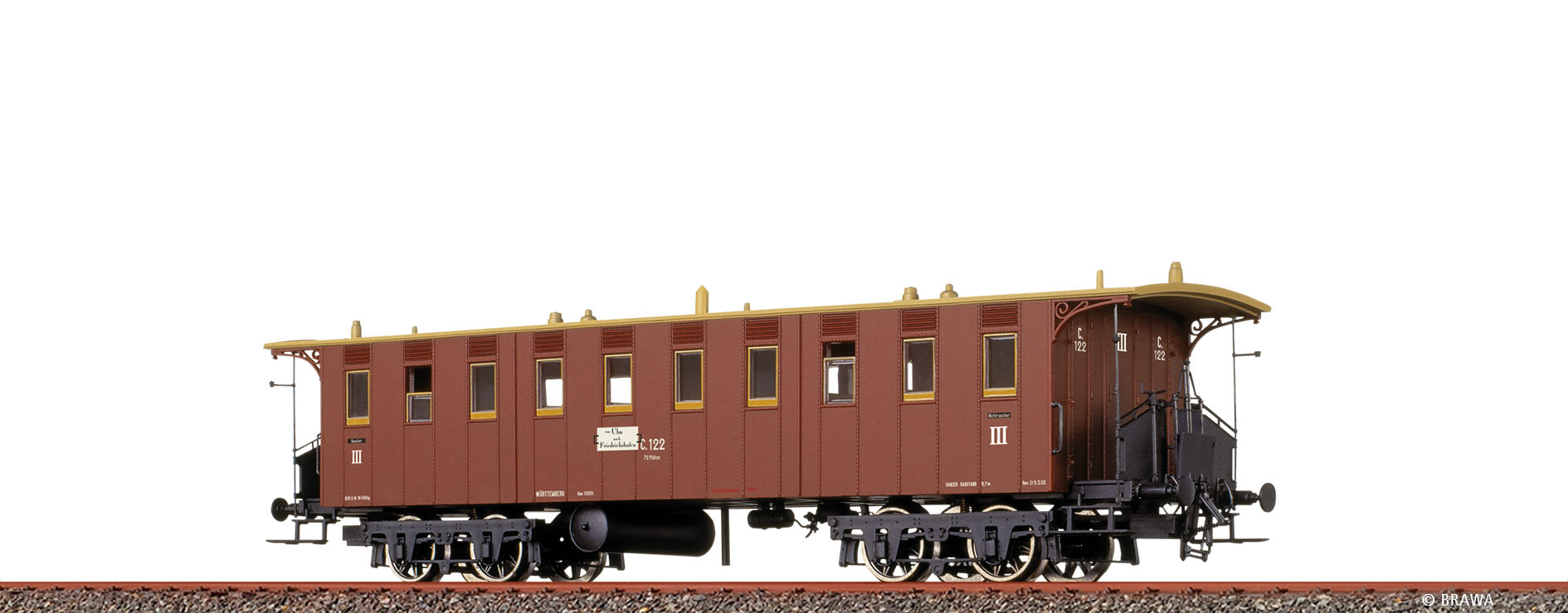 Brawa 45719 H0 Personenwagen C. K.W.St.E.